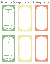 Print the Soap Label Template