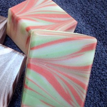 Brightly Colored Swirled Soap